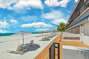 Luxury Room, 1 King Bed, Beach View | Terrace/patio