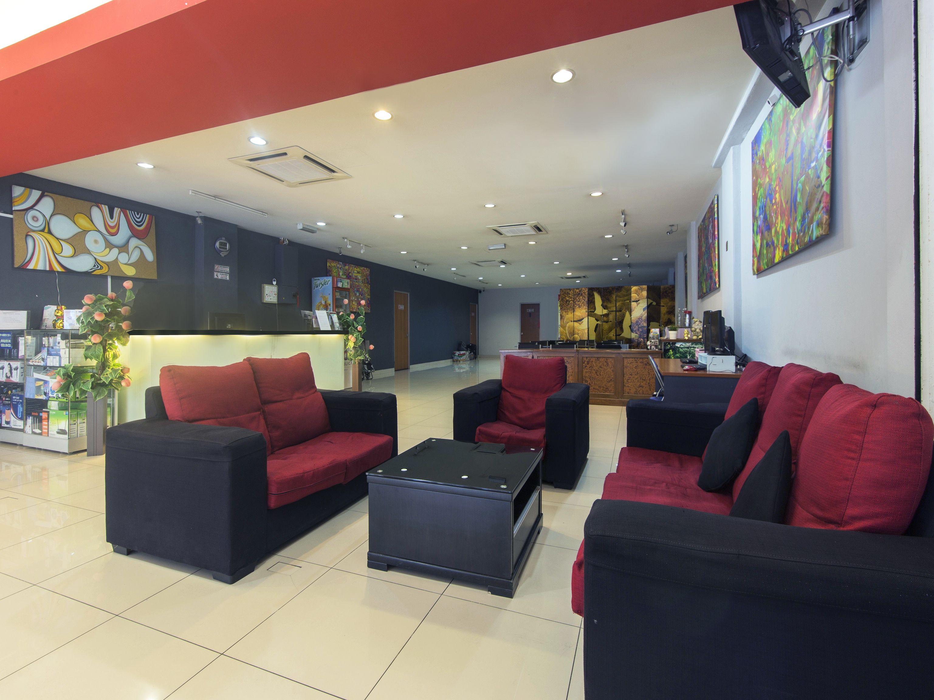 Coin salon dans le hall