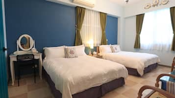 Standard Quadruple Room, Non Smoking | 1 bedroom, individually decorated, desk, blackout drapes