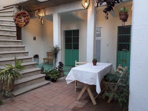 Interior entrance