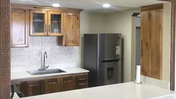 Condo, 2 Bedrooms, Mountain View | Private kitchen | Full-sized fridge, microwave, oven, stovetop