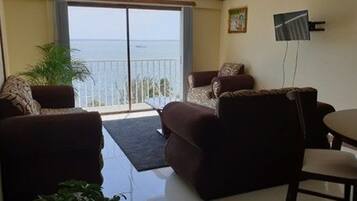 Condo, 2 Bedrooms, Mountain View | Living area | Flat-screen TV