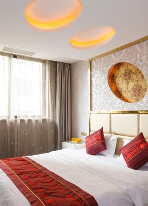 ห้องดีลักซ์ดับเบิล, ปลอดบุหรี่ | โต๊ะทำงาน, ผ้าม่านกันแสง, Wi-Fi ฟรี