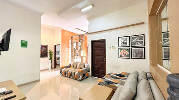 Family House, 3 Bedrooms | Living room | LCD TV, DVD player