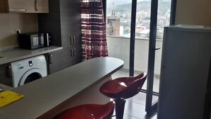 Apartment, 1 Bedroom | Private kitchen | Fridge, microwave, oven, stovetop - Avlabari City View Apartment (Tbilisi)