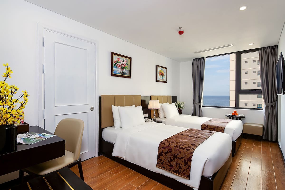 Ropa de cama de alta calidad y minibar