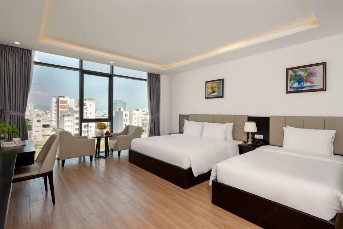 Ropa de cama de alta calidad y minibar