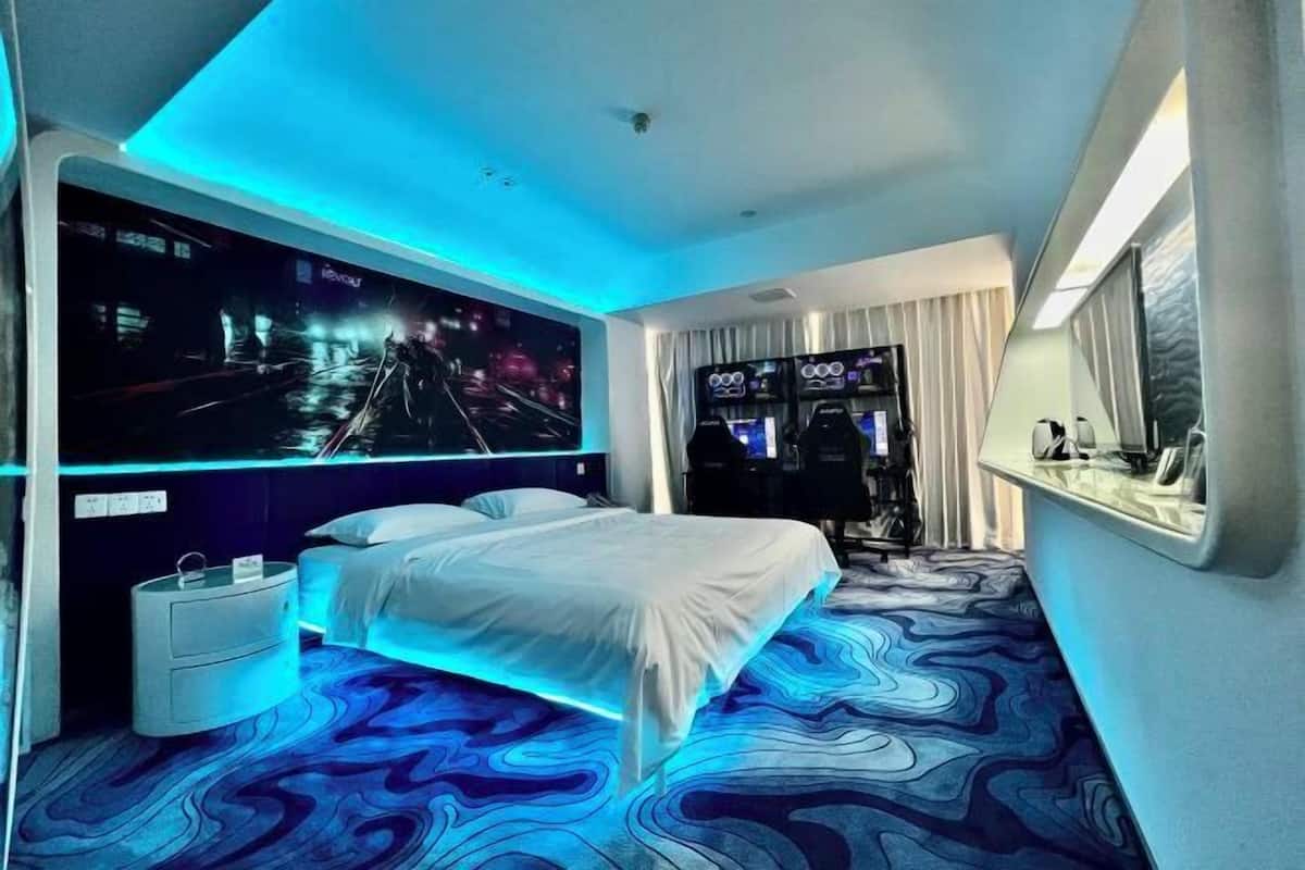 1 kamar tidur, seprai premium, minibar, dan brankas