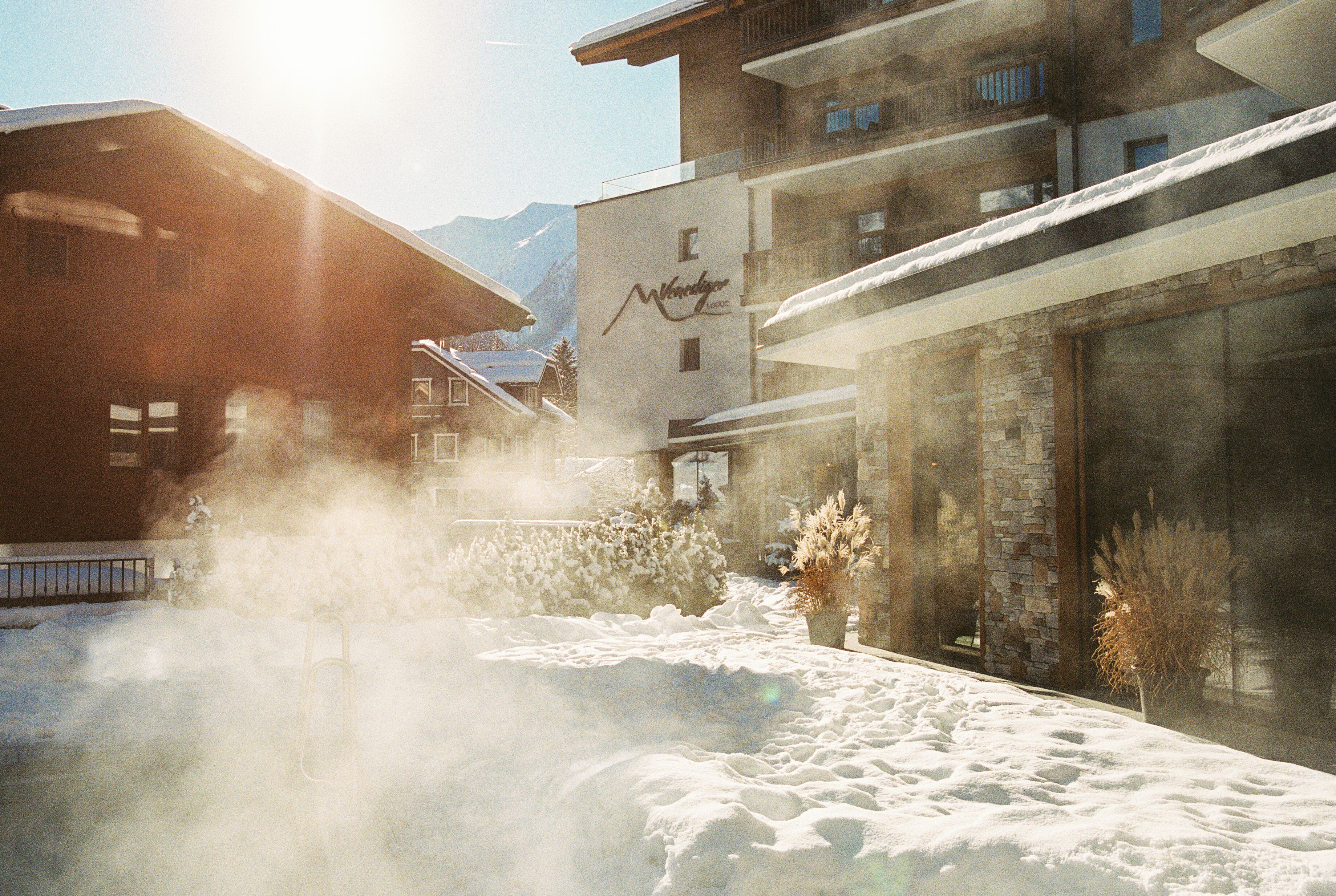Indoor pool, outdoor pool, open 11:00 AM to 8:00 PM, pool loungers