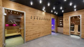 Sauna, steam room, massages