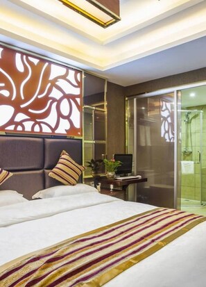 Elite Double Room | Desk, blackout curtains, free WiFi, bed sheets - Hengjia Boutique Hotel (Hangzhou)
