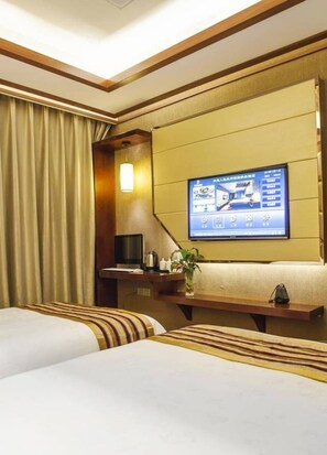 Classic Twin Room | Desk, blackout drapes, free WiFi, bed sheets - Hengjia Boutique Hotel (Hangzhou)