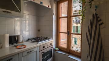 Leilighet, 1 soverom, kjøkken | Eget kjøkken | Kjøleskap, ovn, kokeplater og espressomaskin