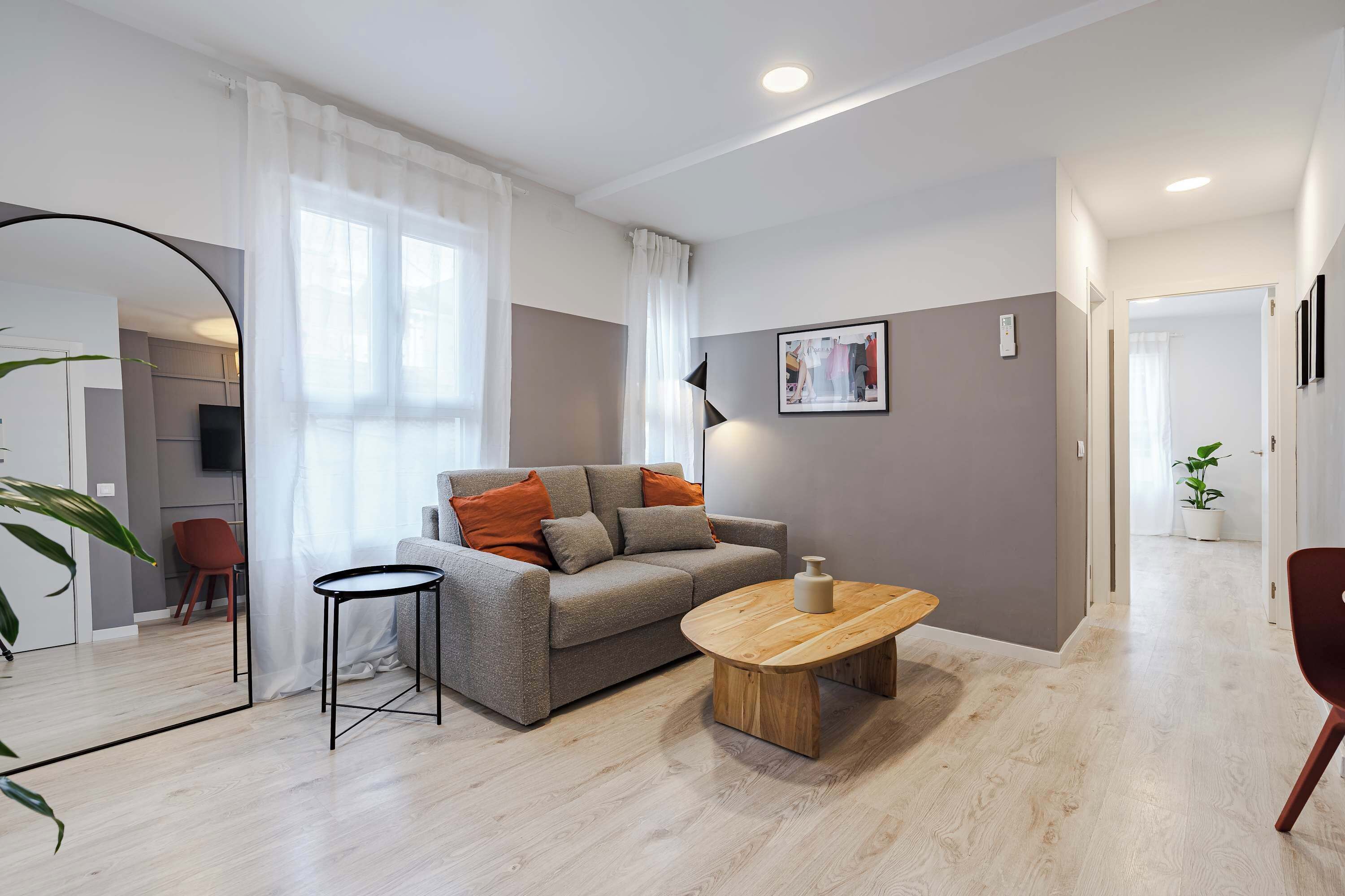 Apartment, 1 Bedroom (2A) | Living area | 36-inch flat-screen TV with cable channels, Smart TV