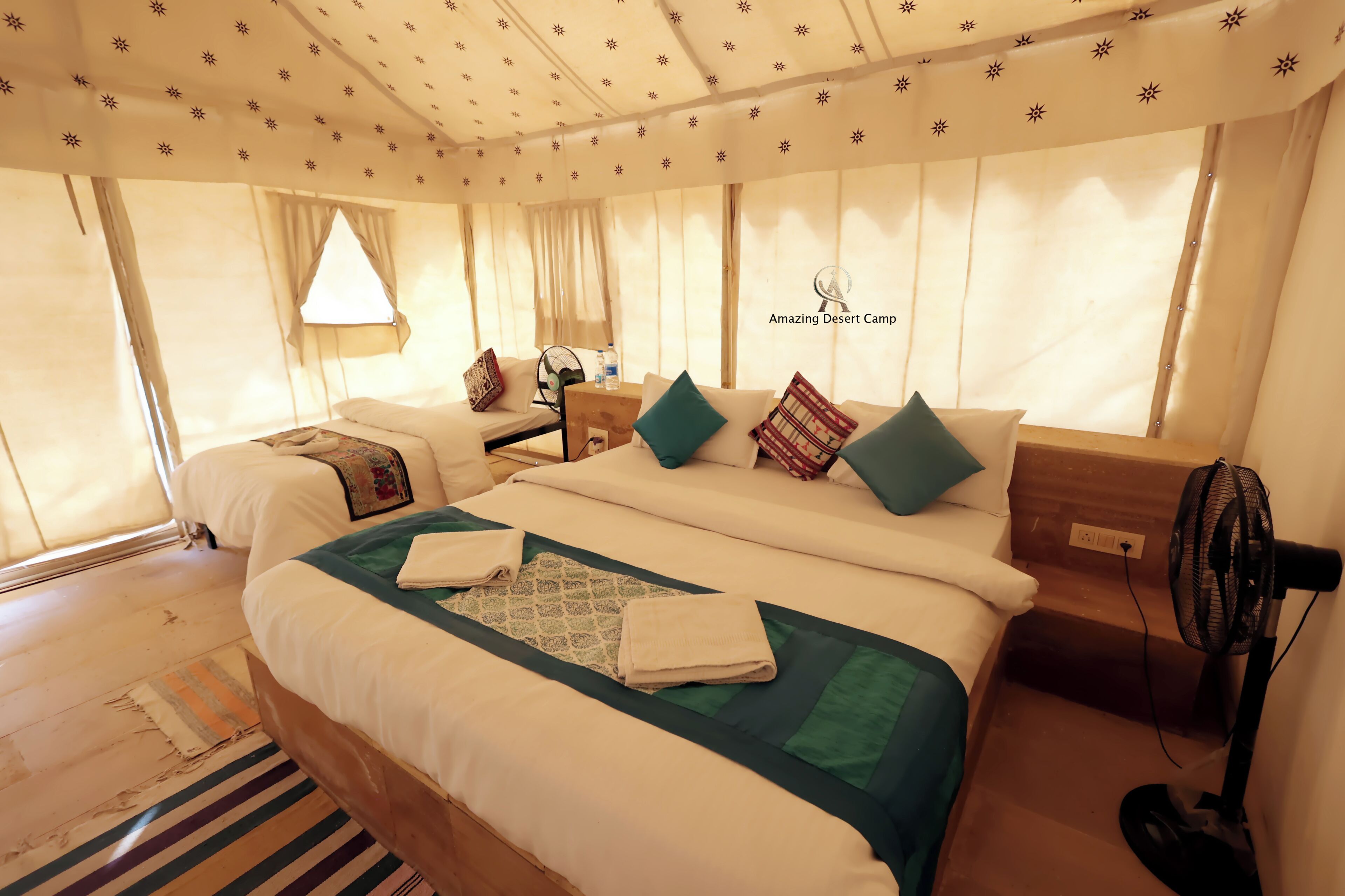 Deluxe Tent, 1 Double Bed, Resort View, Ground Floor | Egyptian cotton sheets, premium bedding, rollaway beds (surcharge)