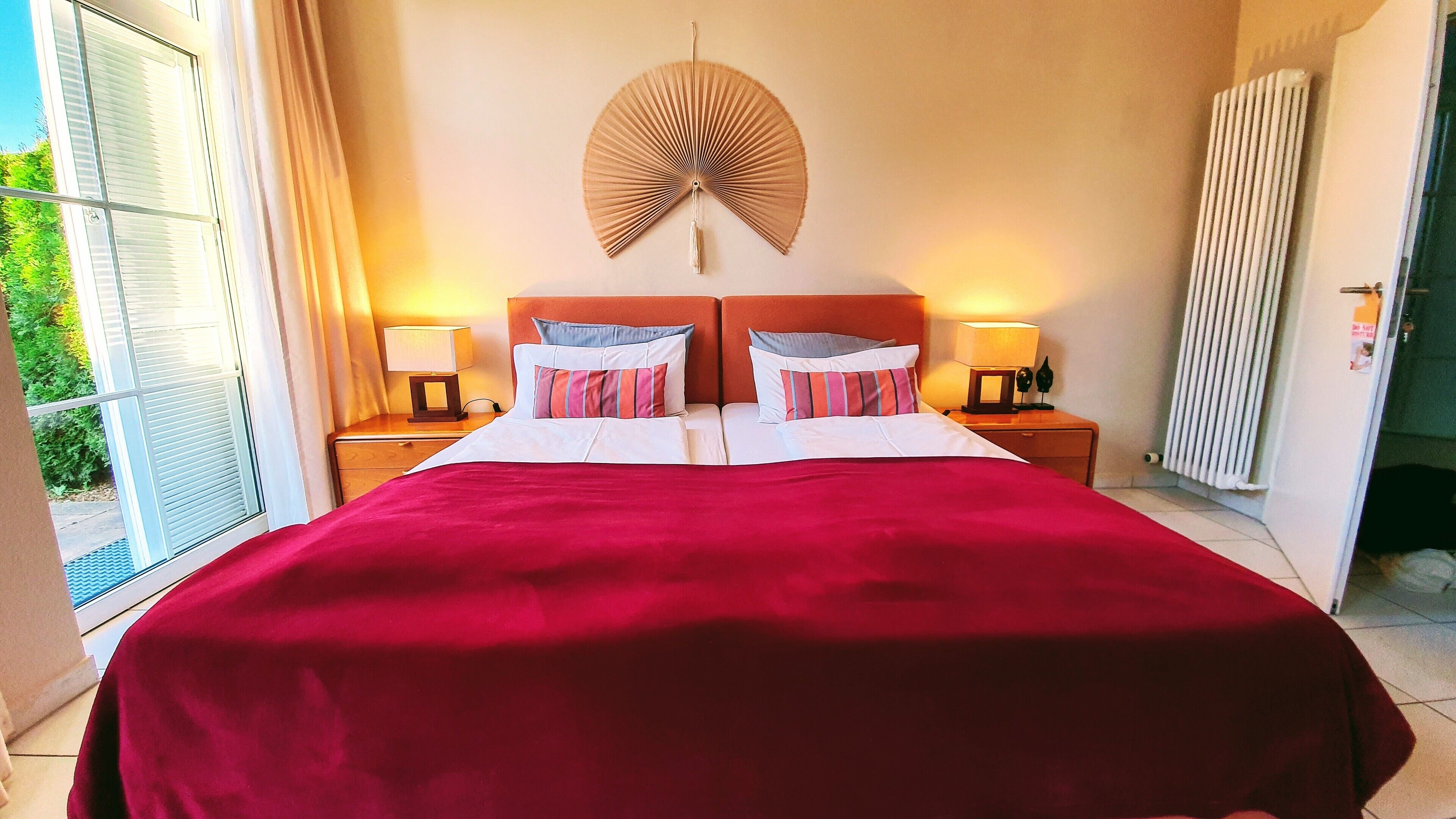 comfort double room | hypo-allergenic bedding, desk, laptop workspace, soundproofing