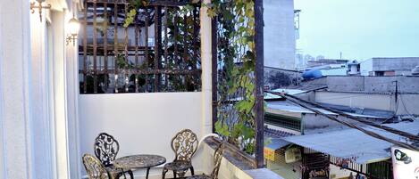 Deluxe appartement, 2 slaapkamers | Terras