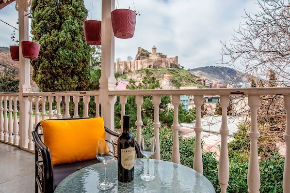 Deluxe Double or Twin Room, Balcony | Terrace/patio - Gvino Minda Hotel (Tbilisi)