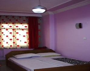 Habitación con 1 cama doble o 2 individuales | Escritorio y espacio para trabajar con un portátil