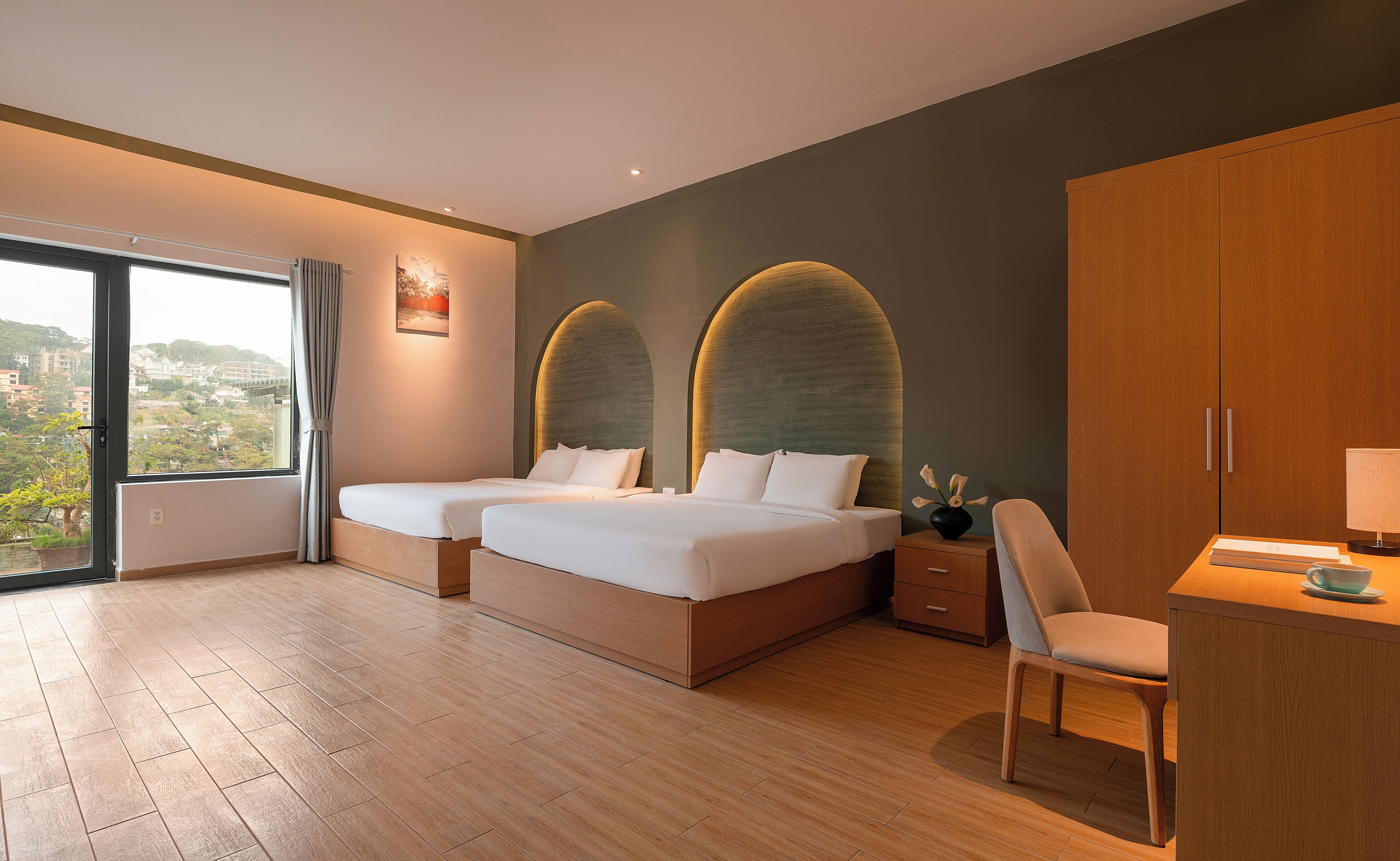 Family Quadruple Room, 2 Queen Beds, Valley View (VIP) | Premium bedding, pillow-top beds, individually decorated