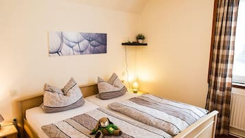 Desk, iron/ironing board, free cots/infant beds, free WiFi