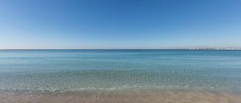En la playa
