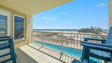 Comfort Condo, 3 Bedrooms, Balcony, Beach View | Balcony view