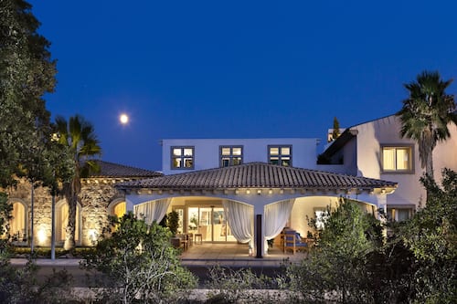 Front of property – evening/night