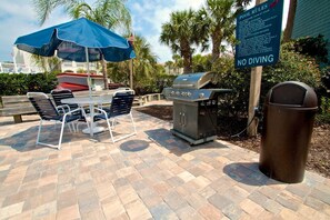 Appartamento, 2 letti queen, vista oceano parziale (Wave Whisperer) | Area per barbecue/picnic