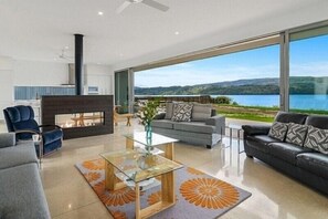 Luxury House, Multiple Beds, Lake View | Living area - Mana Sarovar (Lake Tarawera)