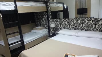Desk, rollaway beds, free WiFi, bed sheets
