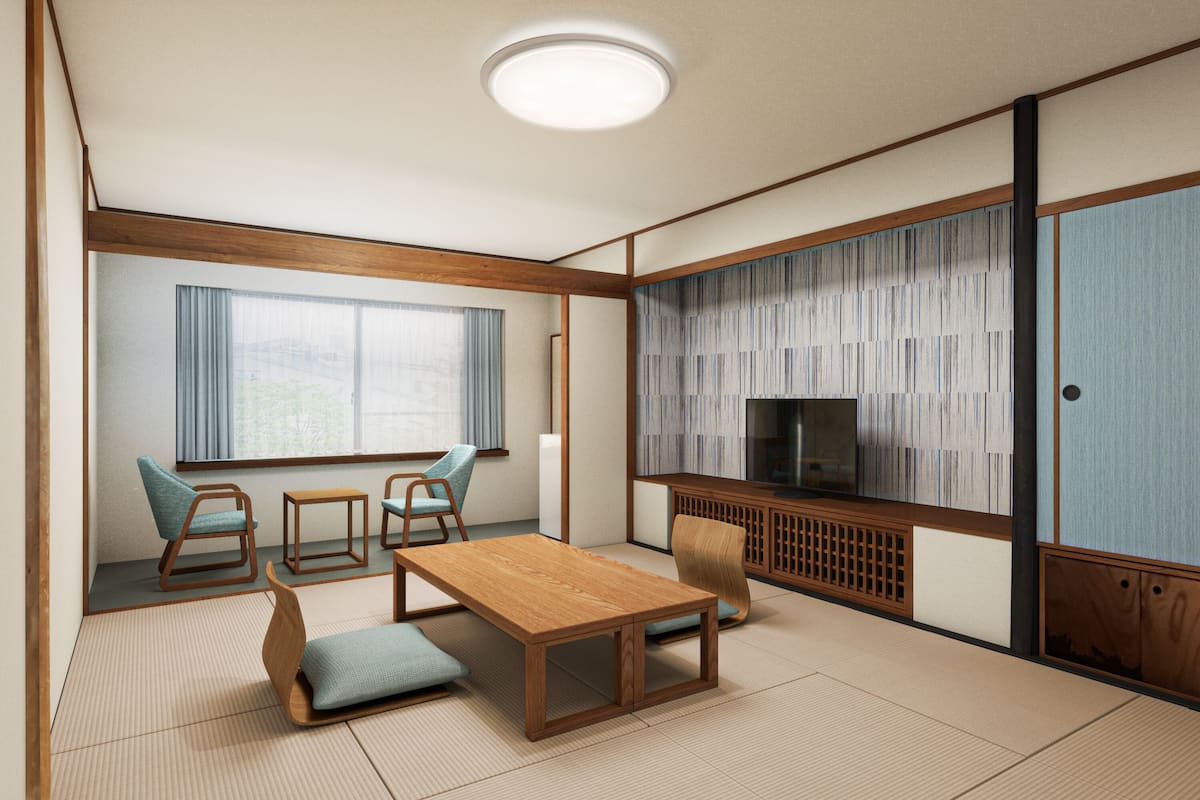 Bilik gaya Jepun, Non Smoking, Shared Bathroom (10 Tatami) | Peti besi dalam bilik, Wi-fi percuma, cadar katil