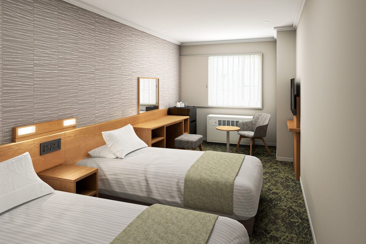Twin Room, Non Smoking | Peti besi dalam bilik, Wi-fi percuma, cadar katil