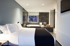 Loft, 1 cama King size, hidromasaje | Minibar, caja de seguridad en la habitación y insonorización 