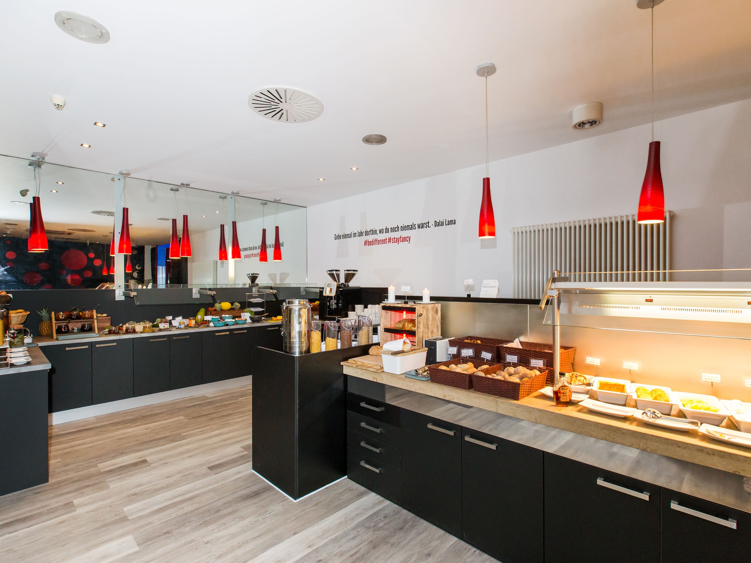 daily buffet breakfast (chf 24 per person)