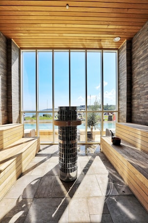 Sauna. Hotell Havsbaden i Grisslehamn