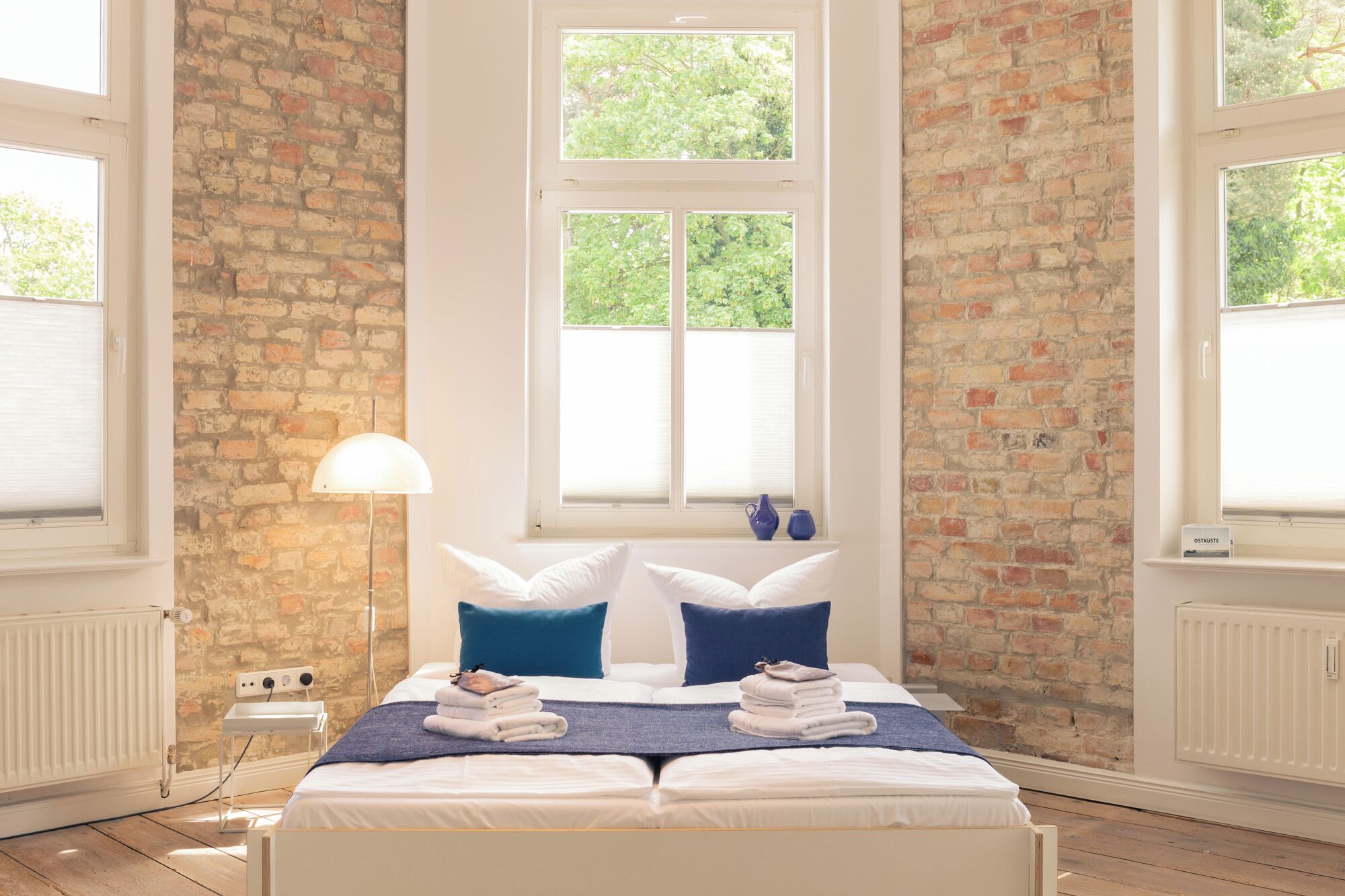 Hypo-allergenic bedding, individually decorated, iron/ironing board