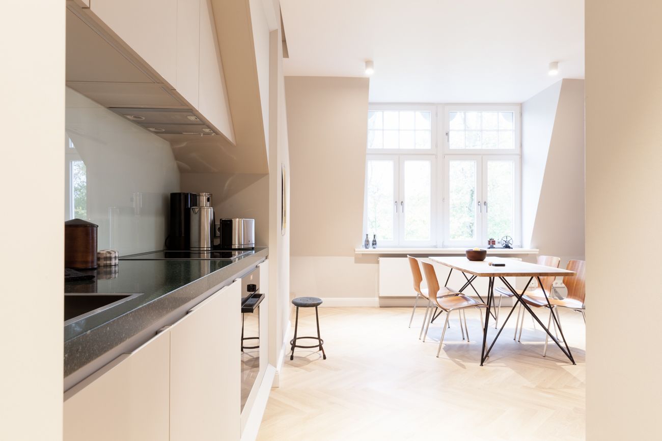 Maisonette Nr. 9 | Allergikerbettwaren, individuell dekoriert, Bügeleisen/Bügelbrett