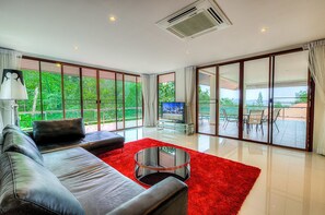 5 Bedrooms with Private Pool Villa (#643 - V5) | Living room | Flat-screen TV - Luxury Seaview Pool Villa Chalong (Chalong)