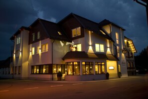 Front of property - evening/night