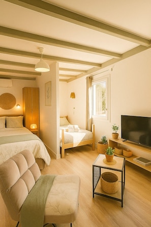 Studio Confort, plusieurs lits, coin cuisine