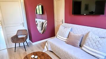 Chambre Confort (Rouge Gorge) | Literie de qualité supérieure, matelas Select Comfort