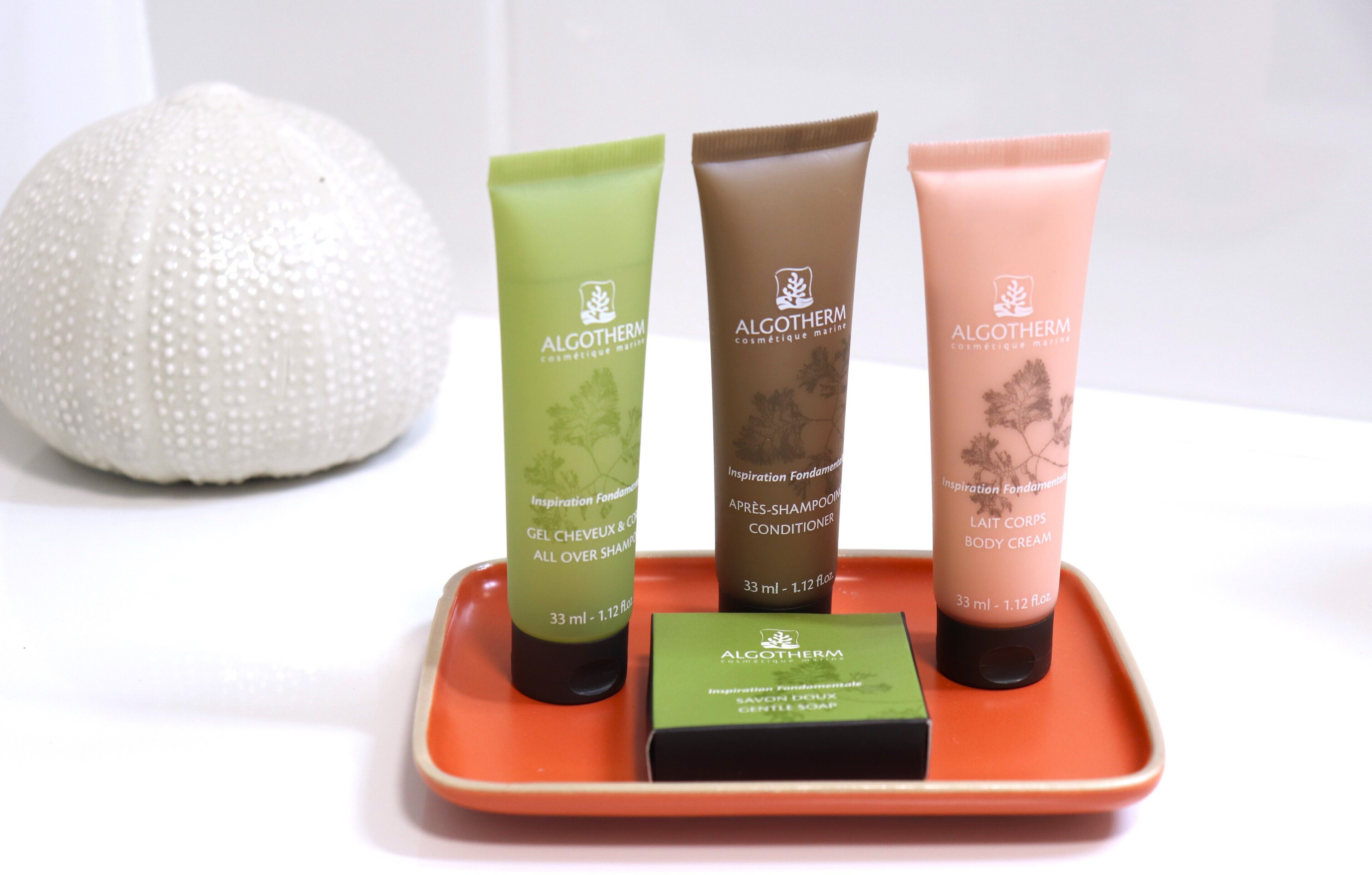 free toiletries, hair dryer, towels, soap