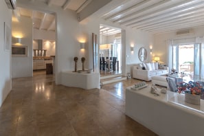 Villa, 6 Bedrooms | Living area | Flat-screen TV, Netflix
