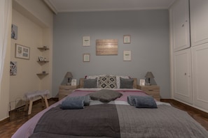 Apartment, 2 Bedrooms | Iron/ironing board, free WiFi, bed sheets - Athenian Gem in Kolonaki boho-chic apt (Athens)