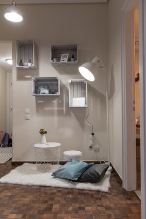 Apartment, 2 Bedrooms | Iron/ironing board, free WiFi, bed sheets - Athenian Gem in Kolonaki boho-chic apt (Athens)