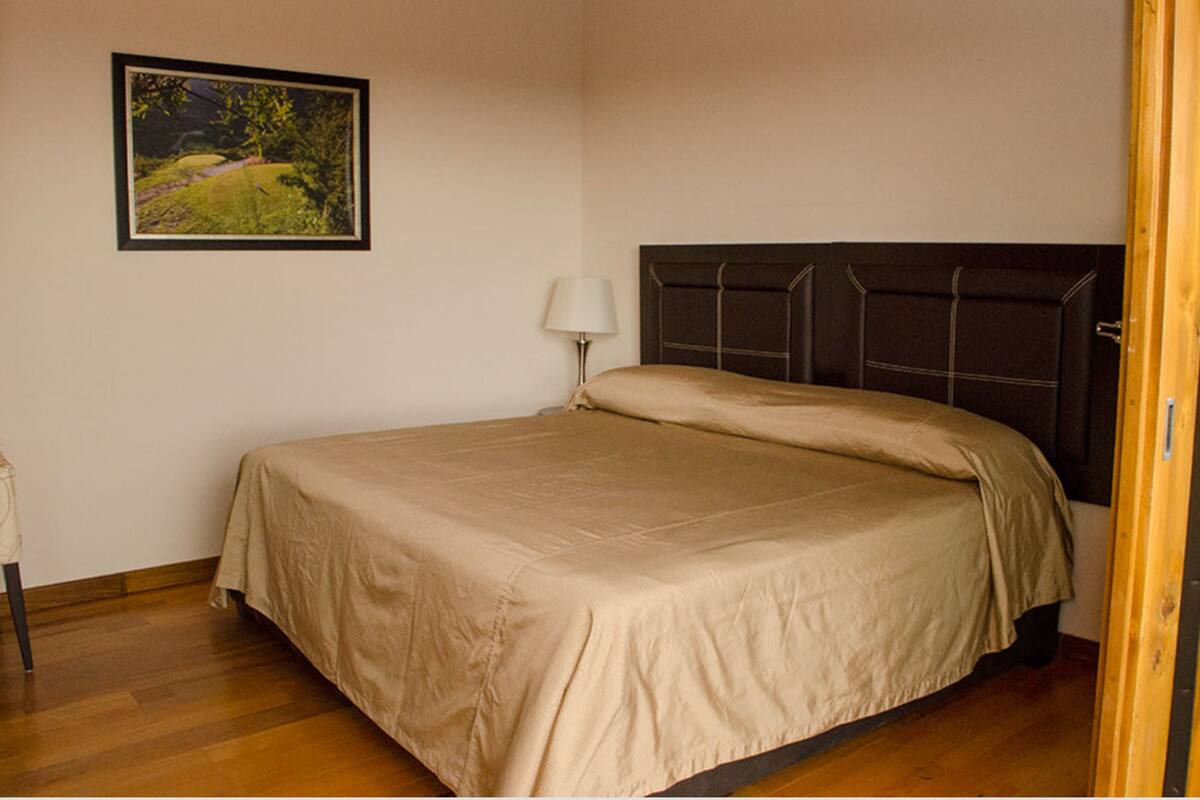 Desk, blackout drapes, soundproofing, iron/ironing board