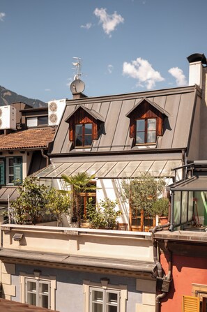 Vue sur la ville depuis l’hébergement