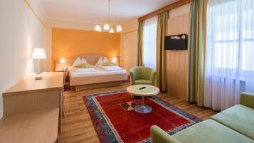 Premium bedding, Select Comfort beds, desk, soundproofing