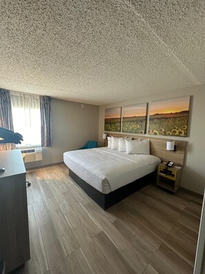 Room, 1 King Bed, Non Smoking (Mobility, Bathtub W/grab Bars) | Down comforters, individually decorated, individually furnished, desk - Days Inn by Wyndham Mandan Bismarck Area (Mandan)